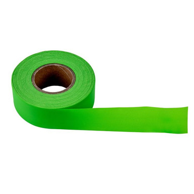 Flag Tape-150'x1-3/16"x4Mil Green Fluorescent 17004