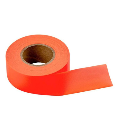 Flag Tape-600'x1-3/16"x4Mil Orange Fluorescent 17100