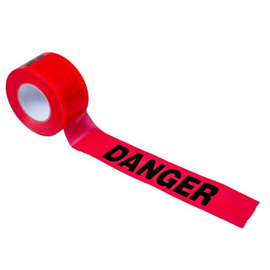 Barricade Tape-DANGER 1000'x3"x1.5Mil Red 19005