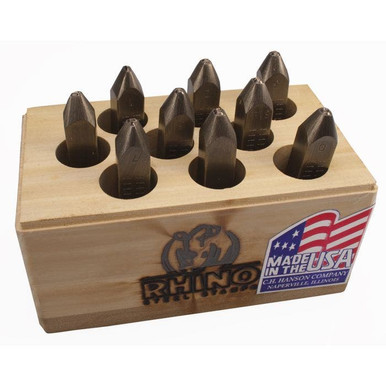 Stamp Set-1/4" Number Rhino 9Pcs. 21870