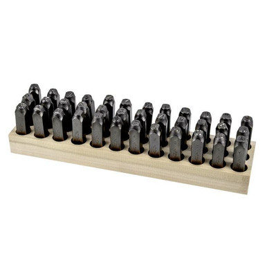 Stamp Set-1/2" Round Face Letter/Number 36Pcs. 26190