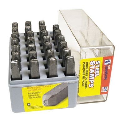 Stamp Set-1/8" Dot Design Letter 27Pcs. 26200
