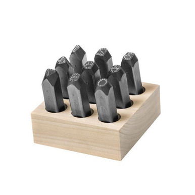 Stamp Set-1/2" Dot Design Number 9Pcs. 26681