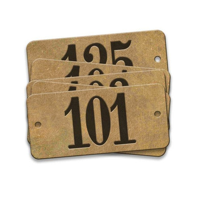 Tag-101-125 1"x2-1/8" Round Ends Brass 25pk 35154