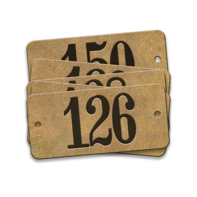Tag-126-150 1"x2-1/8" Round Ends Brass 25pk 35156