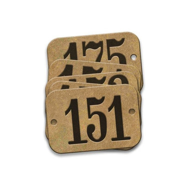 Tag-151-175 5/8"x1-29/32" Round Ends Brass 25pk 35159