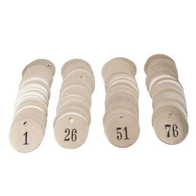 Tag-1-200 1-1/4" Round Aluminum 200pk 40032