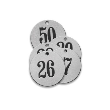 Tag-26-50 1-1/4" Round Aluminum 25pk 40034
