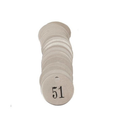 Tag-51-75 1-1/4" Round Aluminum 25pk 40035