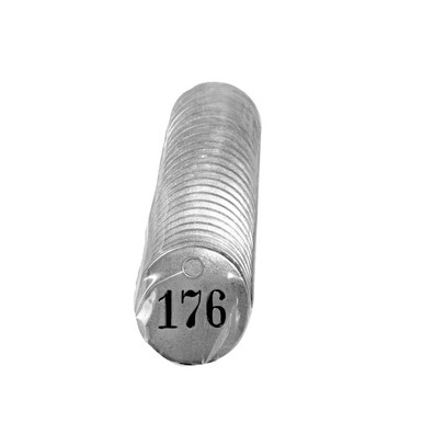 Tag-176-200 1-1/4" Round Aluminum 25pk 40040