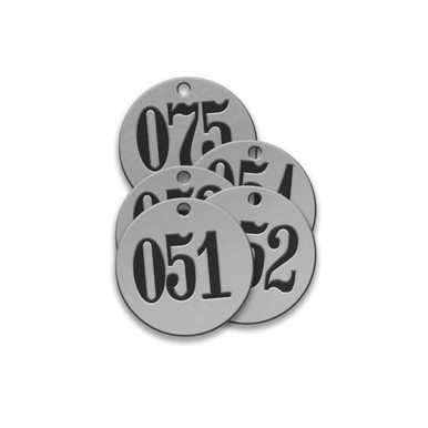 Tag-051-075 1-1/4" Round Stainless Steel 25pk 40071