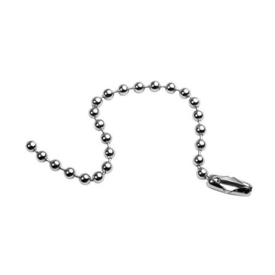 Beaded Chain-4-1/2" Nckl 100pk 40096
