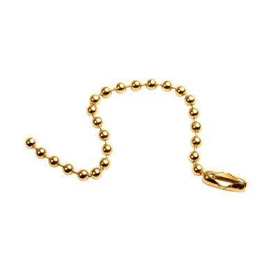 Beaded Chain-4-1/2" Brass 100pk 40097