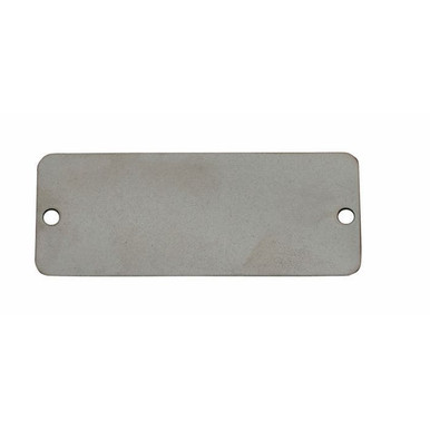 Tag-1"x2" Round Corners Stainless Steel 100pk 41273