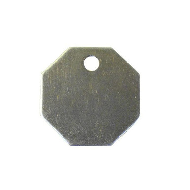 Tag-1-1/2" Octagon Stainless Steel 100pk 41533