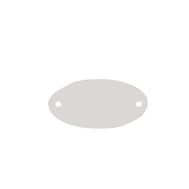 Tag-1"x1-7/8" Oval Aluminum 100pk 41741