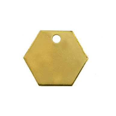 Tag-1-1/4" Hex Brass 25pk 42492