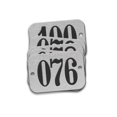 Tag-076-100 5/8"x1-29/32" Round Ends Aluminum 25pk 42601