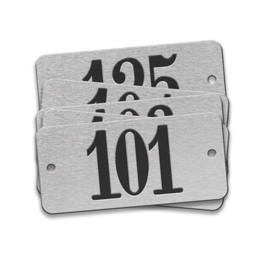 Tag-101-125 1"x2-1/8" Round Ends Aluminum 25pk 42602
