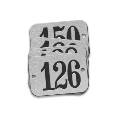 Tag-126-150 5/8"x1-29/32" Round Ends Aluminum 25pk 42605