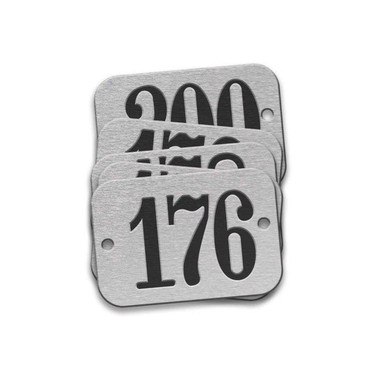 Tag-176-200 5/8"x1-29/32" Round Ends Aluminum 25pk 42609