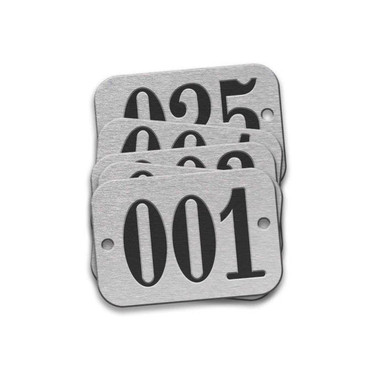 Tag-001-025 5/8"x1-29/32" Round Ends Aluminum 25pk 42611