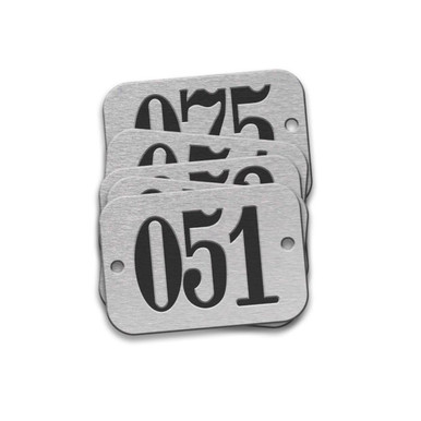 Tag-051-075 5/8"x1-29/32" Round Ends Aluminum 25pk 42615