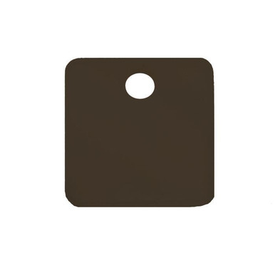 Tag-1-1/4" Square Anodized Aluminum Black 5pk 43025