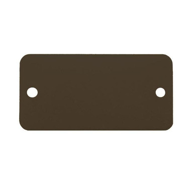 Tag-1-1/2"x3" Round Corners Anodized Aluminum Black 5pk 43040