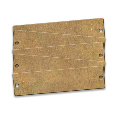 Tag-2"x8" Brass 5pk 43058