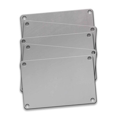 Tag-2"x3" 4 Corner Stainless Steel 10pk 43075