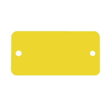 Tag-3"x5" Round Corners Anodized Aluminum Yellow 5pk 43078