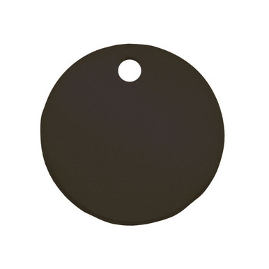 Tag-1-1/2" Round Anodized Aluminum Black 5pk 43147
