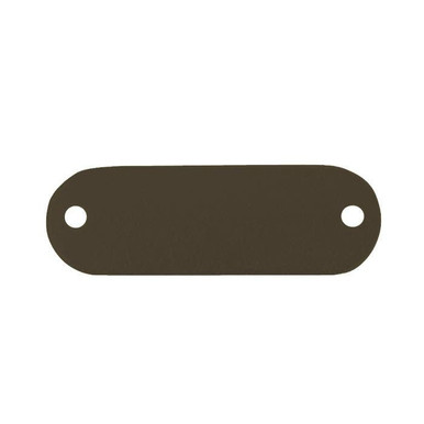 Tag-1"x2-1/8" Round Ends Anodized Aluminum Black 5pk 43180