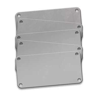 Tag-1"x2" 4 Corner Stainless Steel 5pk 43186