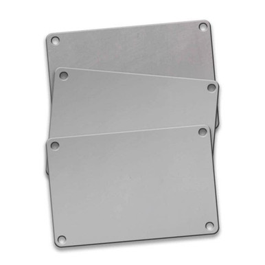 Tag-2"x3" 4 Corner Stainless Steel 3pk 43187