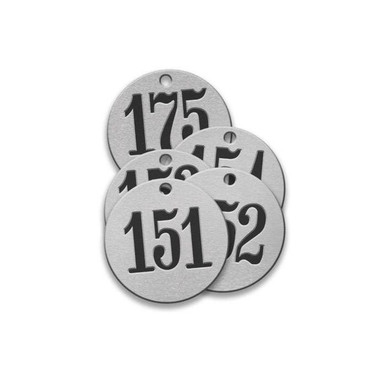 Tag-151-175 1-1/4" Round Aluminum25pk 43228