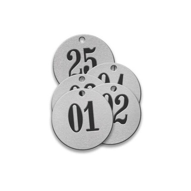 Tag-01-25 1" Round Aluminum 25pk 43347