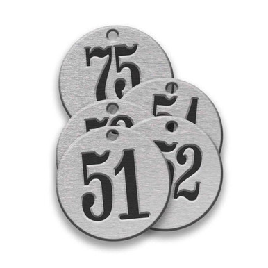 Tag-51-75 1" Round Aluminum25pk 43349