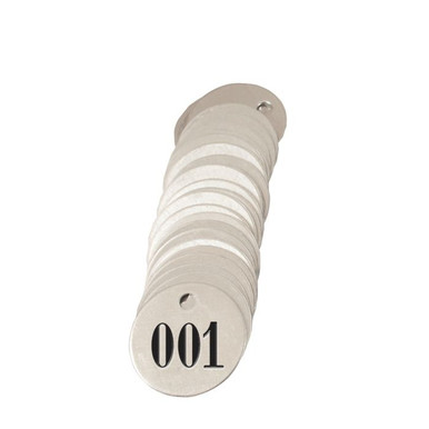 Tag-001-010 1-1/2" Round Aluminum 10pk 43355
