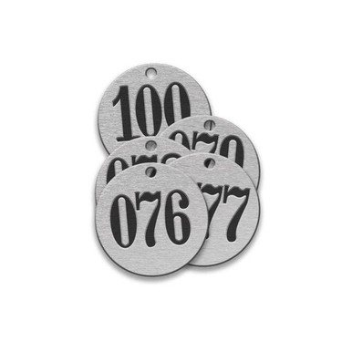 Tag-076-100 1-1/2" Round Aluminum 25pk 43359