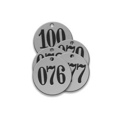 Tag-076-100 1" Round Stainless Steel 25pk 43368