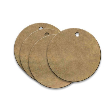 Tag-3" Round Brass 25pk 43468