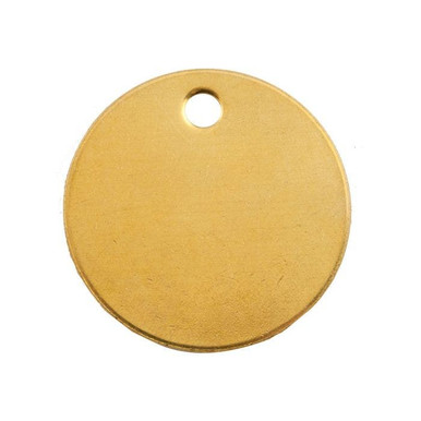 Tag-2" Round Brass 25pk 43590