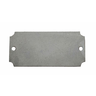 Tag-1-7/16"x3-1/16" Notch Corners Stainless Steel 10pk 43602