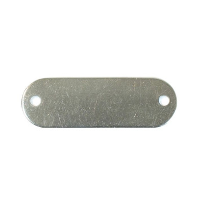 Tag-5/8"x1-29/32" Round Ends Stainless Steel 25pk 43610