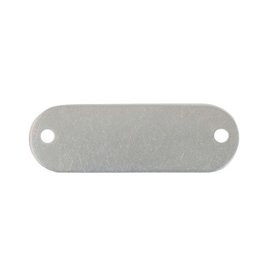 Tag-5/8"x2-13/16" Round Ends Aluminum 25pk 43612