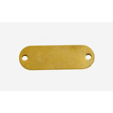 Tag-3/4"x3-1/8" Round Ends Brass 10pk 43622