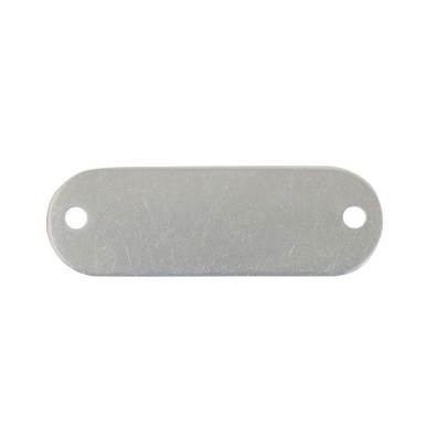 Tag-1"x2-1/8" Round Ends Aluminum 25pk 43647