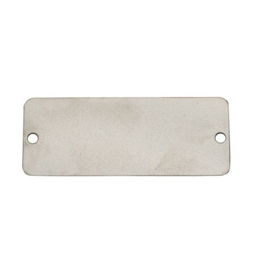 Tag-1"x3" Round Corners Aluminum 25pk 43658